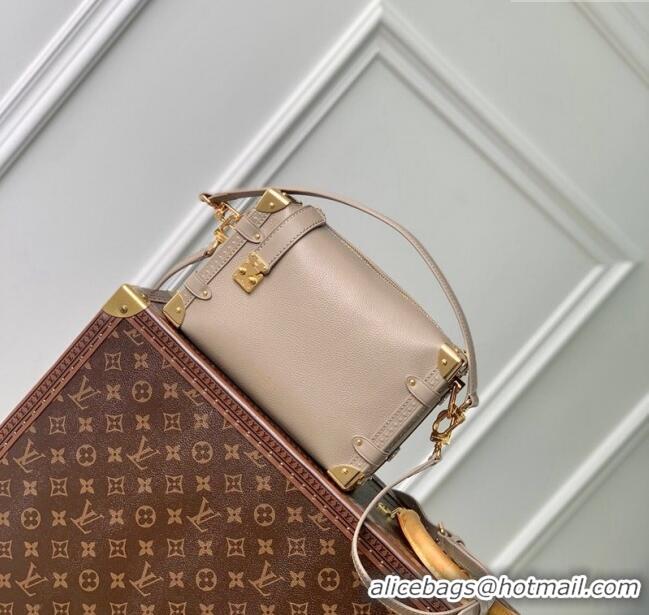 Promotional Louis Vuitton Side Trunk MM Bag in Grained Leather M25072 Taupe Grey 2024