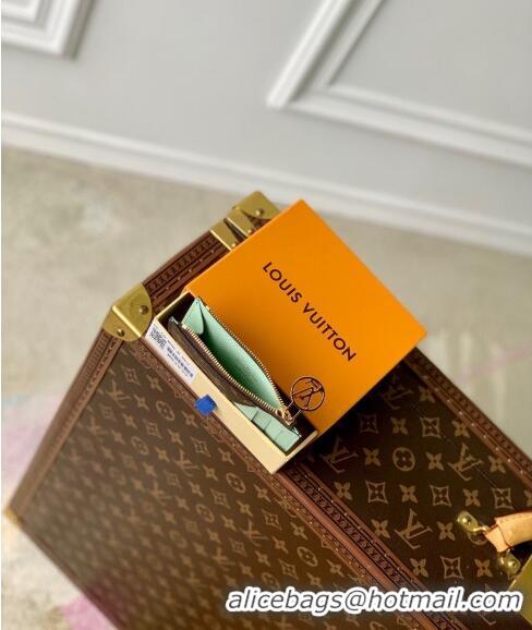 Top Grade Louis Vuitton Romy Card Holder in Monogram Canvas and Leather M82938 Green 2024