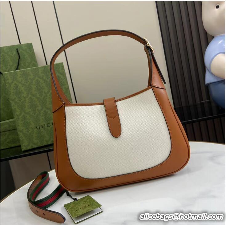 Buy Classic  Gucci Jackie Small Shoulder Bag 782849 White/Brown