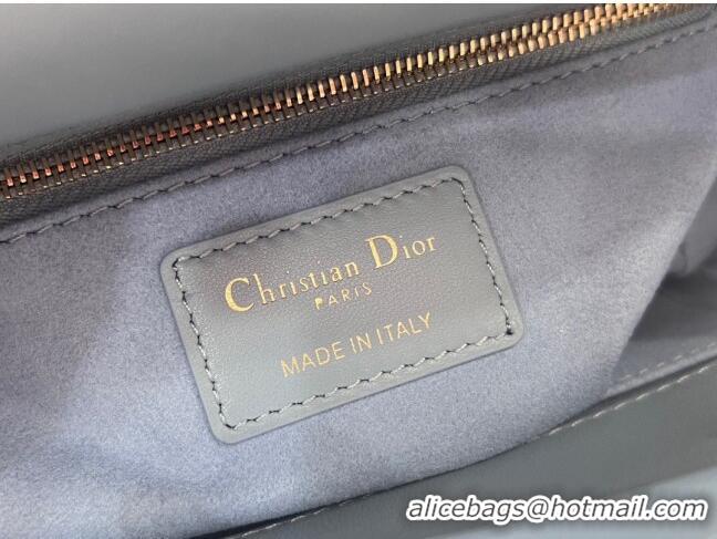 Best Price Dior Small Lady Dior Bag in Two-Tone Cannage Lambskin 0531 Blue/Grey 2024