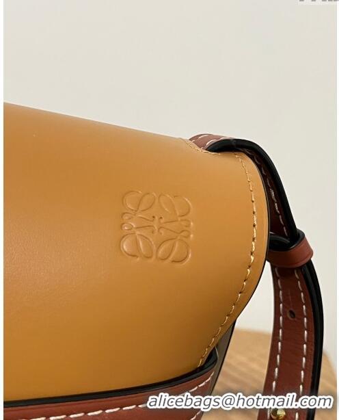 Top Quality Loewe Small Gate Dual Bag in Soft Calfskin L0301 Caramel/Etope 2024 Top