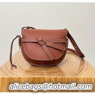 Luxurious Loewe Small Gate Dual Bag in Soft Calfskin L0301 Brown 2024 Top