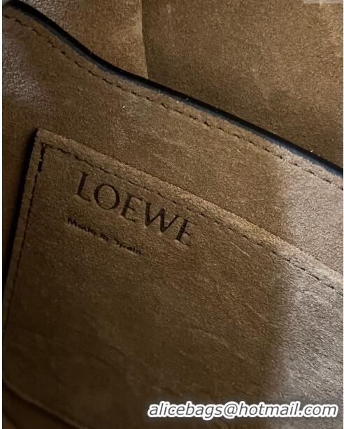 Grade Quality Loewe Small Gate Dual Bag in Soft Calfskin and Jacquard Strap L0301 Olive Green 2024 Top