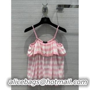 New Release Creation Low Cost Chanel Knit Vest CH053102 Pink 2024