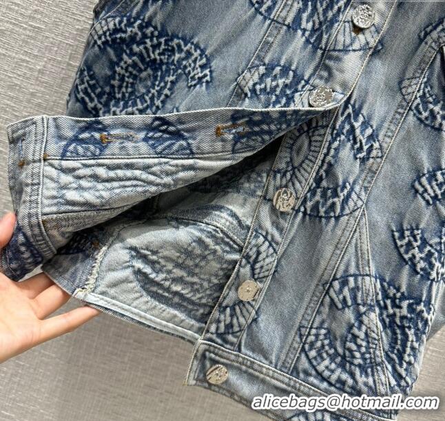 Market Sells Chanel Denim Vest CH053103 Blue 2024