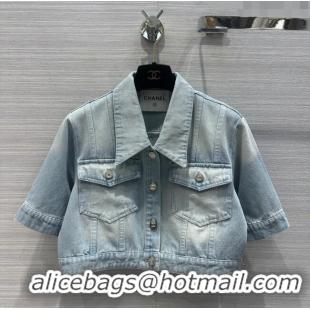 Inexpensive Chanel Denim Jacket CH053105 Blue 2024