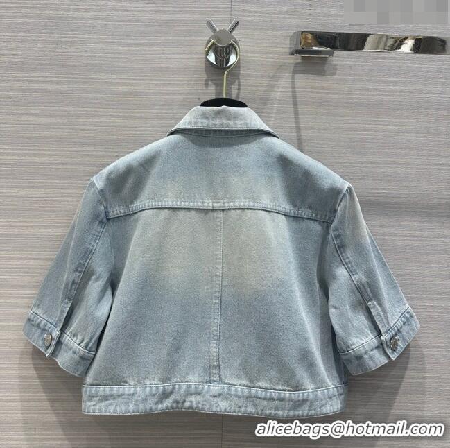 Inexpensive Chanel Denim Jacket CH053105 Blue 2024