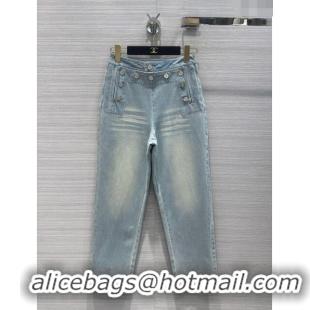 Stylish Discount Chanel Denim Jeans CH053107 Blue 2024