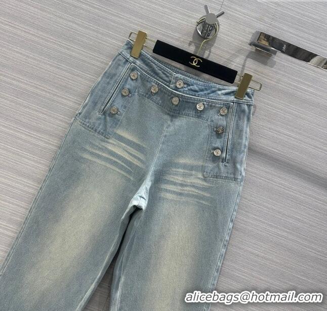 Stylish Discount Chanel Denim Jeans CH053107 Blue 2024