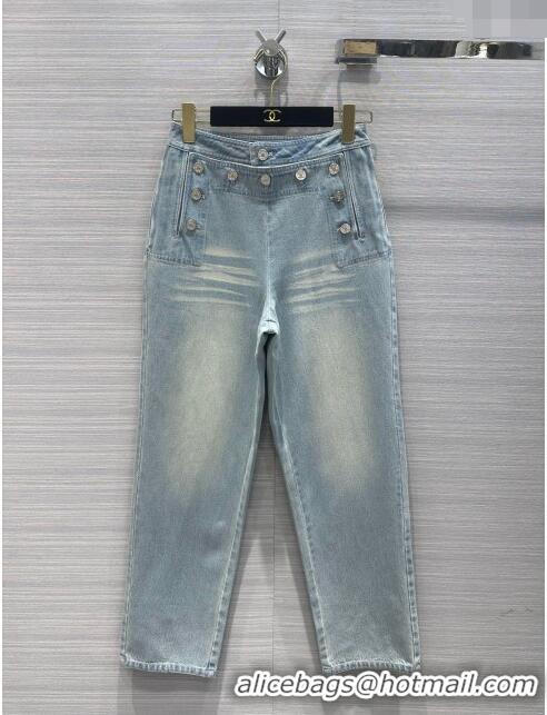 Stylish Discount Chanel Denim Jeans CH053107 Blue 2024