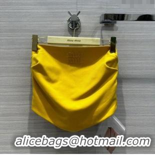 Best Price Miu Miu Vest M053110 Yellow 2024