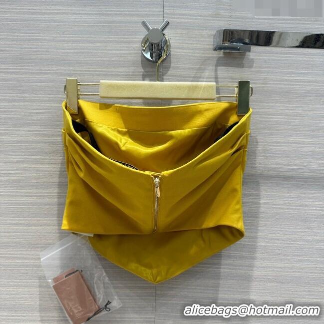 Best Price Miu Miu Vest M053110 Yellow 2024