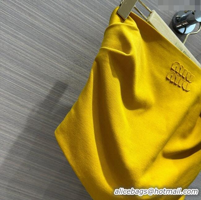 Best Price Miu Miu Vest M053110 Yellow 2024