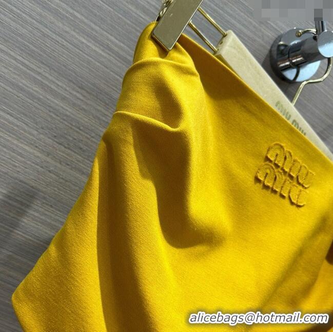 Best Price Miu Miu Vest M053110 Yellow 2024