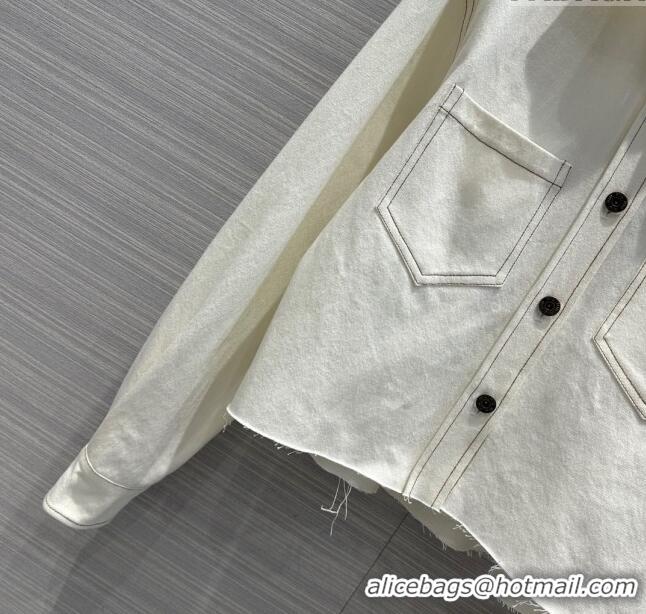 Inexpensive Miu Miu Denim Shirt M053112 White 2024