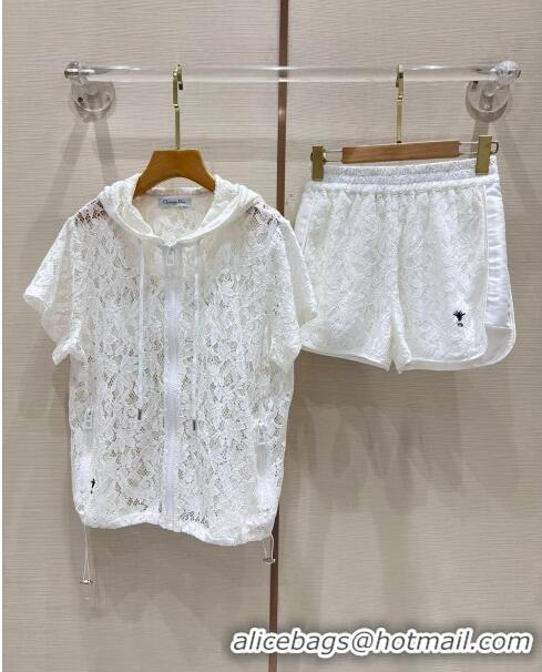 Market Sells Dior Lace Top and Shorts D053114 White 2024