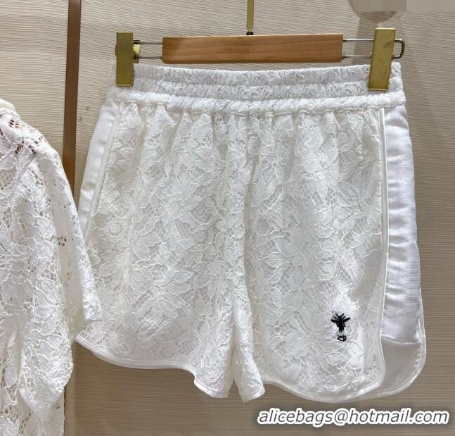 Market Sells Dior Lace Top and Shorts D053114 White 2024