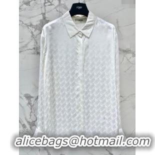 Top Quality Fendi Shirt F053117 White 2024