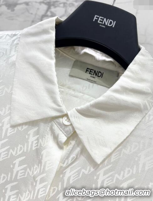 Top Quality Fendi Shirt F053117 White 2024