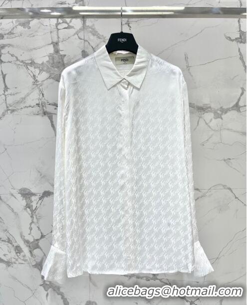 Top Quality Fendi Shirt F053117 White 2024