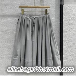 Noble Discount Prada Skirt P053124 Grey 2024