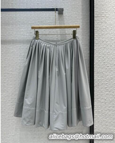 Noble Discount Prada Skirt P053124 Grey 2024