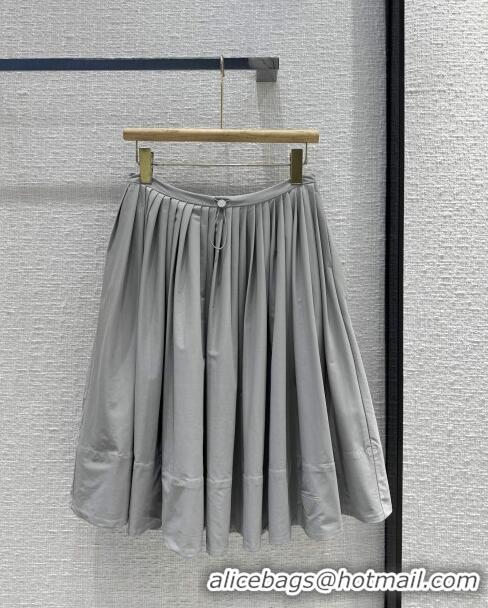 Noble Discount Prada Skirt P053124 Grey 2024