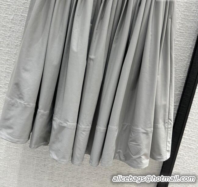 Noble Discount Prada Skirt P053124 Grey 2024