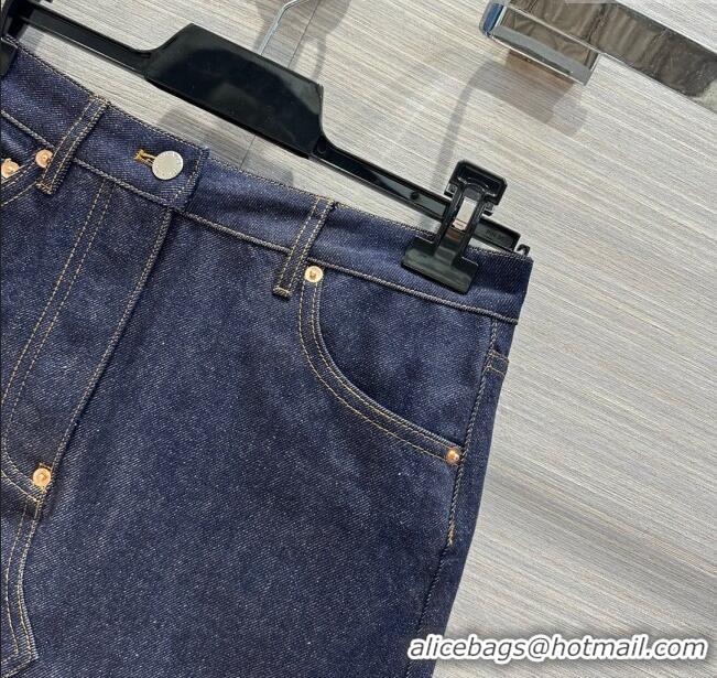 Buy Discount Prada Denim Skirt P053128 Blue 2024