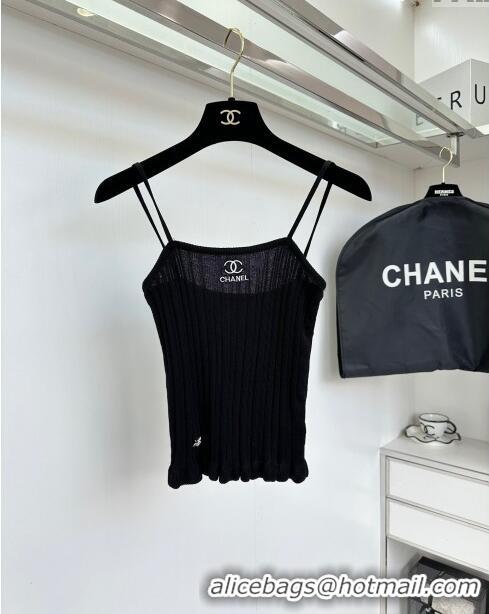 Modern Discount Chanel Knit Vest and Cardigan CH6502 Black 2024