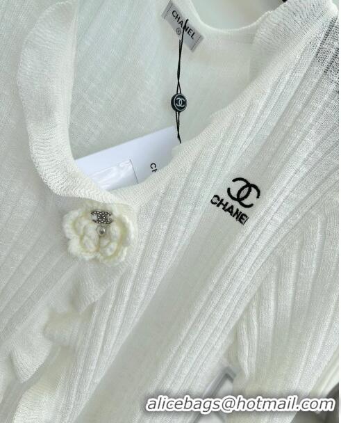 High Quality Chanel Knit Vest and Cardigan CH6504 White 2024