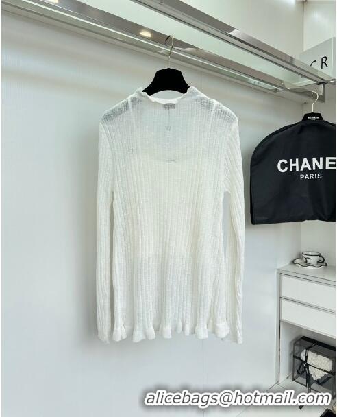 High Quality Chanel Knit Vest and Cardigan CH6504 White 2024