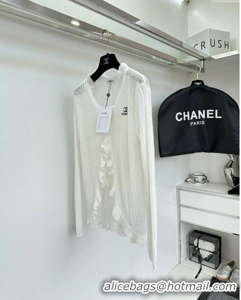 High Quality Chanel Knit Vest and Cardigan CH6504 White 2024