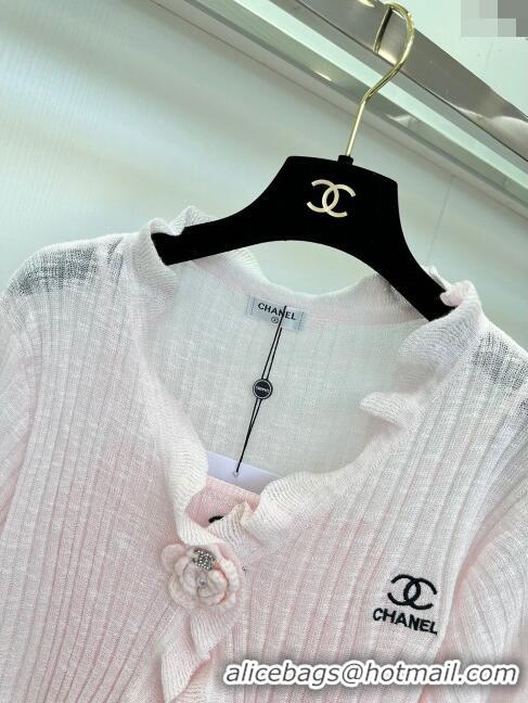 New Design Chanel Knit Vest and Cardigan CH6501 Pink 2024