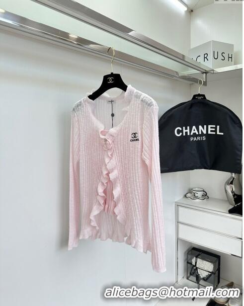 New Design Chanel Knit Vest and Cardigan CH6501 Pink 2024