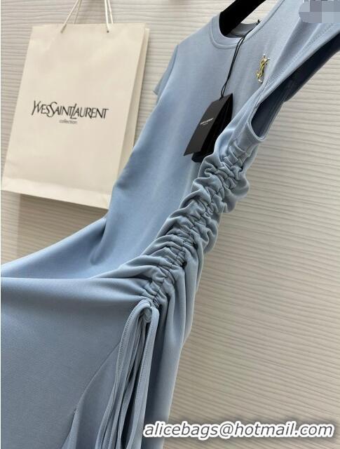 Fashion Wholesale Saint Laurent Long Dress S053130 Blue 2024