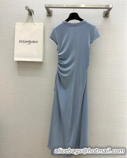 Fashion Wholesale Saint Laurent Long Dress S053130 Blue 2024