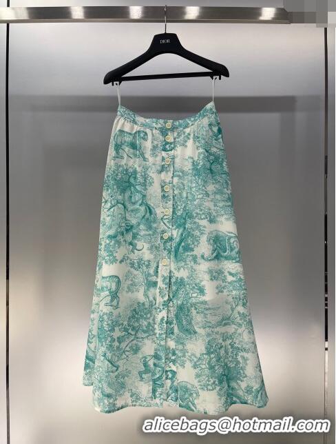 ​New Release Creation Dior Skirt D6507 Green 2024