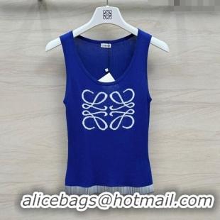 Buy Luxury Loewe Knit Vest L6511 Blue 2024