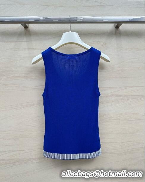 Buy Luxury Loewe Knit Vest L6511 Blue 2024