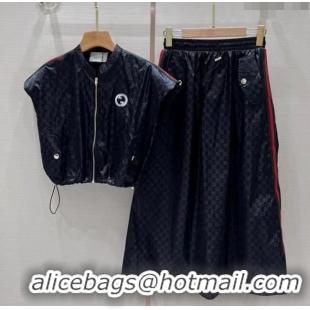 ​Buy Discount Gucci GG Top and Skirt G6520 Black 2024