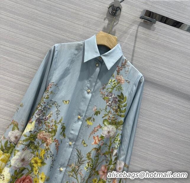 Buy Discount Zimmermann Silk Shirts Z6618 Blue 2024