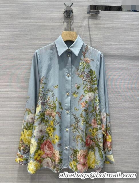 Buy Discount Zimmermann Silk Shirts Z6618 Blue 2024