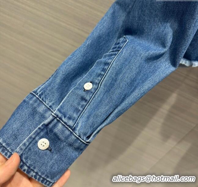 Market Sells Miu Miu Denim Shirt M6619 Blue 2024