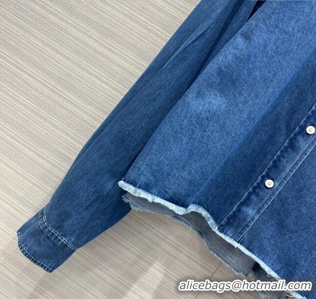 Market Sells Miu Miu Denim Shirt M6619 Blue 2024