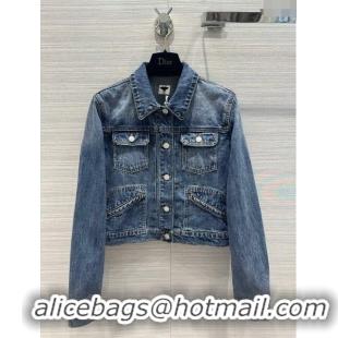 Classic Reproduction Dior Denim Jacket D6622 Blue 2024