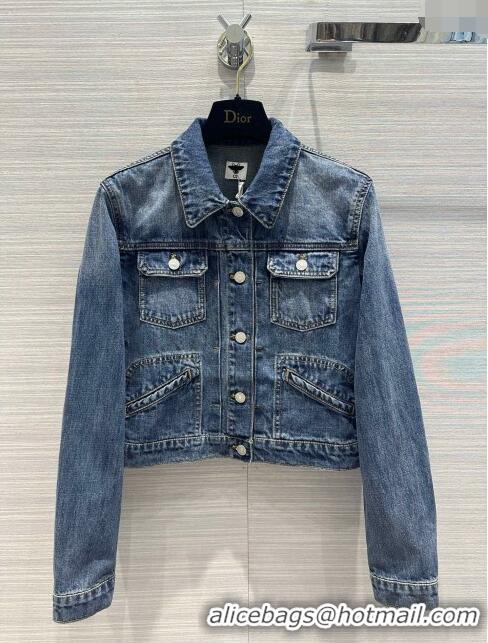 Classic Reproduction Dior Denim Jacket D6622 Blue 2024