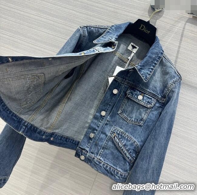 Classic Reproduction Dior Denim Jacket D6622 Blue 2024