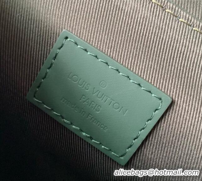 Top Quality Louis Vuitton Nano Steamer Mini Bag in Forest Green Taurillon Monogram Leather M83052 2024