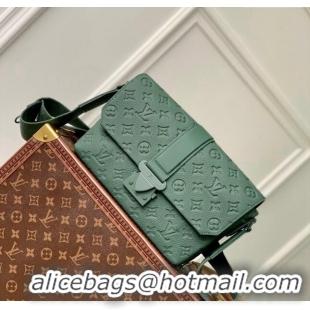 Pretty Style Louis Vuitton S-Cape Messenger Bag in Forest Green Taurillon Monogram Leather M24439 2024